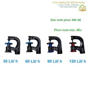 Combo 100 Béc Tưới G5 Cải Tiến Tặng Kèm Phụ Kiện Chân Nối - Nông Nghiệp Bảo Hộ Phú Hưng