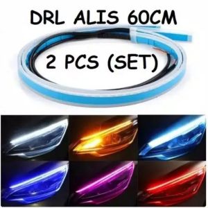 lampu alis led sein running lampu drl alis flexibel waterfroop 12volt 60cm sepasang