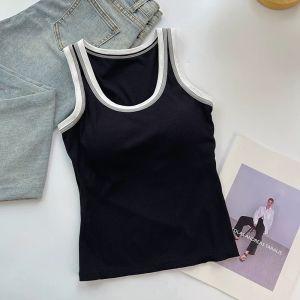 QIAOCHENXIAN | 95% Cotton Padded Bralette Backless Top