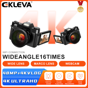 EKLEVA Digital Camera 48MP 4K Camera Vlogging Camera for YouTube 30FPS WIFI 16X Zoom Video Camera Camcorder New Recording Camera