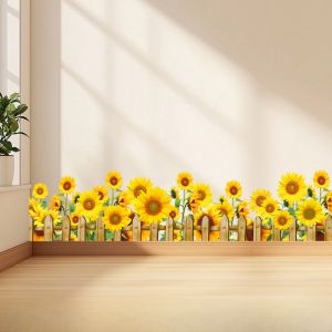 Modern Minimalist Wall Stickers Plant Pot Basket Decorative Wall Decals for Living Room Bedroom Balcony Waterproof PVC