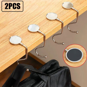 2Pcs Portable Storage Hooks Foldable Table Hook Stainless Steel Holders Women Handbag Organizer Rack Office Supplies Organizer