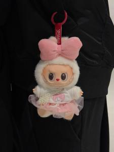 Labubu Princess Dress Clothes 15cm 17cm Universal Replacement Cotton Doll Headwear Party Sitting Sitting Trendy Toys