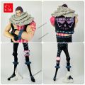 ฟิกเกอร์อนิเมะหนึ่งชิ้น Charlotte katakuri ของเล่นของเล่นอะนิเมะพีวีซีตุ๊กตาขยับแขนขาได้ราชาแห่งศิลปินโมเดลของเล่นของขวัญ. 