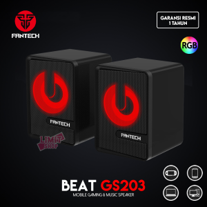 Fantech BEAT GS203 LED RGB Mobile Gaming & Music Speaker Komputer Laptop Mini Wired Super Bass