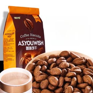Coffee Bean Flavor Snack Biscuits 105g Bagged Office Napping Time Afternoon Tea Mini Biscuits Tasty Snacks from Guangdong