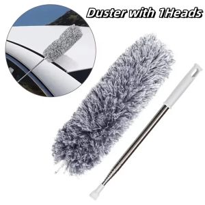 Retractable Microfiber Gap Dust Cleaner Extension Pole Reusable Bendable Handle Feather Duster Kit Dusting Duster 280CM