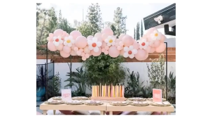 80-250cm Length Adjustable Table Rod Stand Metal Table Arch Hanging Rod Stand Adjustable Arch Brackets Heavy Duty Decoration Holder for Balloons Ribbons Birthday Party Wedding Decor