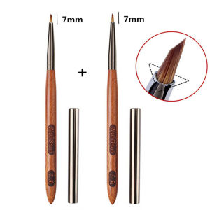 1/2 Chiếc Bút Sơn Móng Tay Hình Tam Giác Có Họa Tiết 3D Dùng Cho Trị Liệu Bằng Ánh Sáng Sơn Acrylic Gel UV Dụng Cụ Làm Móng Tự Làm Lông Nylon