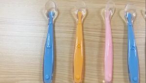 Bevavar sendok makan bayi behan silikon lembut bpa free