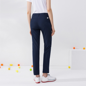 กางเกงกอล์ฟขายาวผู้หญิงฤดูร้อนระบายอากาศแห้งเร็วทรงกระบอกไม่ต้องรีดเข้ารูปใส่แล้วดูผอมเพรียวชุดผู้หญิง Golf กางเกงกีฬาผ้ายืด