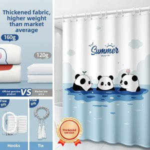 WEILAISHI | High-quality Waterproof Mold-Resistant Quick-dry No-hole Bathroom Shower Curtain