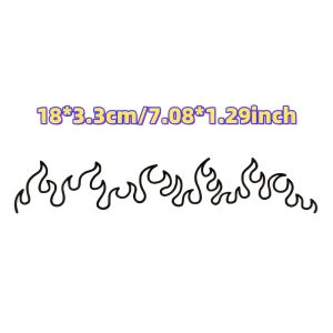 1PC Flame Decal Sticker for Car Laptop Dashboard Mirror - Gift Mirror Decoration | Vibrant flame design