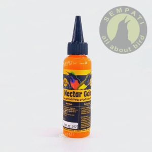 SEMPATI FREE GANTUNGAN BUAH Nectar Nektar Gold 110ml Pakan Minum Burung Sogon Konin Kolibri Ninja Pleci Makanan Burung Pemakan Madu Buah Sari Bunga Pakan Penggacor Burung