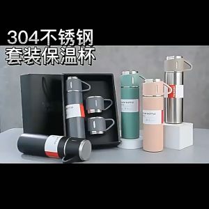 TERMOS SET VACUM FLASK 3 IN 1 500 ML COCOK UNUK GIFT HAMPERS SOUVENIR - TERMOS SET CUSTOM BEBAS UNTUK SOUVENIR GIFT HADIAH KADO