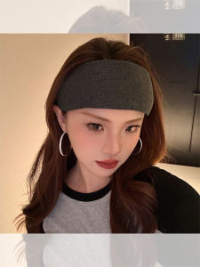 Womens Knitted Hairband Wide Edge Headwear Fashionable Korean Style Hair Accessories  out New 2024 Sensation Headband
