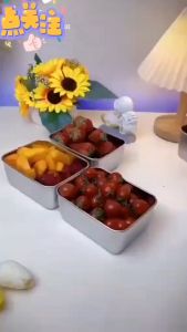 K3876 不锈钢保鲜盒 (1套3个) / K3876 Stainless steel fresh-keeping box (1 set of 3) / Kotak crisper keluli tahan karat K3876 (1 set 3 keping)