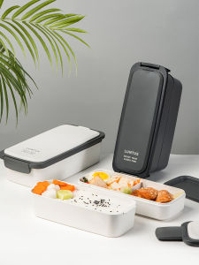 ASVEL | Microwaveable Healthy Meal Box for Women with Dual Layers