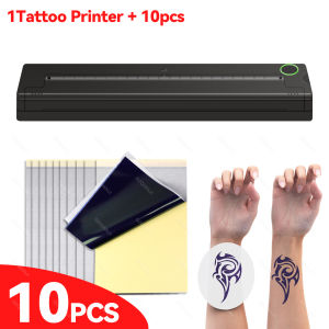 Mini A4 Tattoo Printer Portable Wireless Bluetooth Stencil Printer Tattoo Transfer Thermal Copier Comes