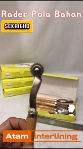 ( 1 pcs ) Rader Tracing Wheel Kayu | Rader Alat Pola Jahit Gerigi | Rader Alat Pola Bahan | Rader Alat Penanda Pola Bahan | Rader Alat Penanda Bahan | Rader  Plastik | Rader