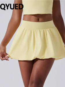 QYUED | High Waist Anti See-Through Breathable Tennis Skirt