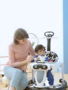 TAII BABY Smart Robot Walker Multi Function 6 Wheels Baby Walkers with Music & LED Lights