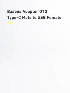 Baseus  USB 3.1 OTG Adapter Micro USB Type C Adapter OTG Converter Male to Female Charger Plug Adapter