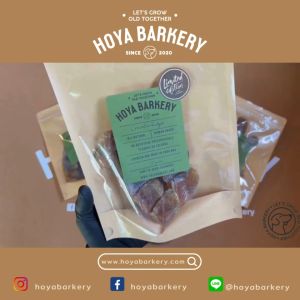 ครีบจระเข้อบแห้ง 50 กรัม crocodile ridges ขนมน้องหมา Hoya Barkery จากธรรมชาติ 100%