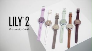 【NEW】 Garmin Lily 2 / 2 Active - 34.5 mm Smart Fitness Watch . Stylish Patterned Lens and Smart Touch Screen   ( Silicone / Fabric / Leather Band )