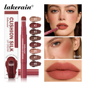 Lakerain Velvet Matte Lip Cream | Long-Lasting Non-Transfer Cushion Applicator-Lightweight