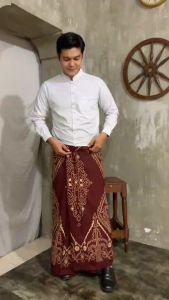 Sarung Batik Goyor Pekalongan Pria Dewasa Motif Asmat 3 Rayon Premium Terbaru