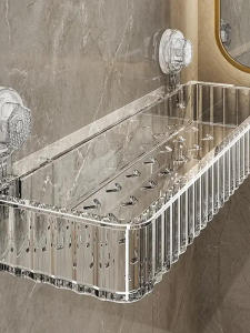 Giá Để Đồ Phòng Tắm Bằng Acrylic Gắn Tường Không Cần Đục Lỗ Giá Để Đồ Trang Điểm Cho Phòng Tắm Và Nhà Vệ Sinh Thiết Kế Đơn Giản Sang Trọng