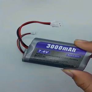 Baterai 2x18500 Li-ion lion li ion 7.4V 7.4volt 3000mAh Rechargeable Built-in BMS 18500 baterai Rc