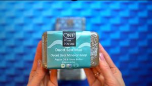 One With Nature Triple-Milled Dead Sea Mineral Soap Bars 200g ( Dead Sea Mud / Sulfur & Chamomile / Lemon Sage / Dead Sea Salt / Rose Petal )