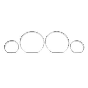 Motorcity กรอบของตกแต่งคอนโซลหน้ารถแต่งรถสำหรับ E46 4ชิ้น