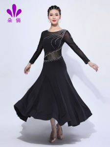 Duqiao Modern Dance Dress Competition National Standard Performance Costume Ballroom Dance Waltz Large Swing Dress New Suit