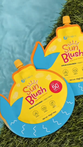B1T1 HerSkin Sun Blush Serum Sunscreen SPF50 Make Up Primer Sun Protection Whitening Exfoliating Moisturizing Sunshield Sunblock Face Body Moisturizer Beauty Skin Care Zinc Glycerin Blemishes Pekas Melasma Wrinkles Dark Spots Facial Cream For Men & Women