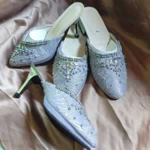 Slop Sendal Pesta Pengantin Payet Sepasang Cowo Cewe