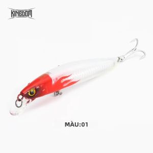 Mồi Câu Giả KINGDOM Floating Minnow 120mm 23g 130mm 30g Chất Liệu Cứng Cáp Bền Bỉ Có Móc Ba Ngạnh Dùng Câu Cá Mú Biển.