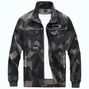 Work Clothes: Mens Camouflage Clothing, Labor Insurance Coat, Outwear, and Wear-Resistant Overalls