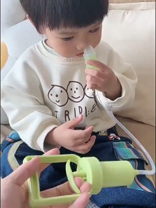 【COD/Original】Baby Nasal Aspirator Hand Pulled Baby Nose Mucus Cleaner Soft Silicone Portable Cleaner Nose Sucker