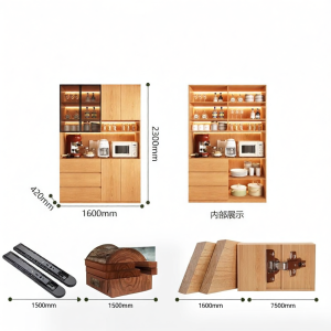 Bar Cabinet with Storage for Small Households