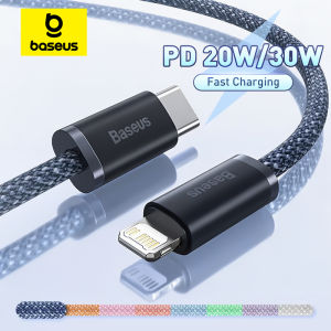 BASEUS | Baseus USB C Cable For IPhone 14 13 12 11 Pro Max XS 20W 30W Fast Charging Cable Type C To Lighting Date Wire For iPad Macbook