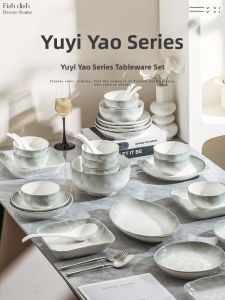 Mr.Snail | Bộ Dụng Cụ Bàn Ăn Gốm Cao Cấp Màu Nền Dưới Men