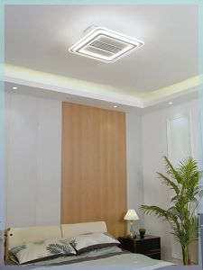 Ceiling Fan With light LED 3 Color LED Light Ceiling Light DC Ceiling Fan Air Purifier