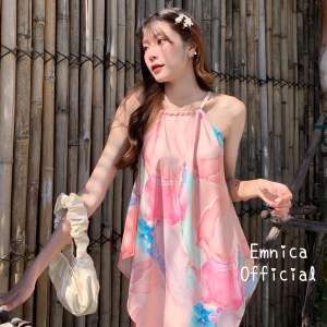 Emnica Mint Aurora Summer เสื้อสายเดี่ยว เที่ยวทะเล คล้องคอ คาเฟ่ เกาหลี
