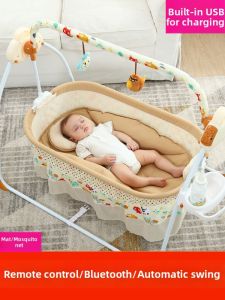 Electric Intelligent Folding Baby Swing Bed for Newborns to 3 Years Old Multi-Function Baby Cradle Hammock Born Yesterday