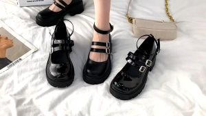 MYJUMP Classic Fashion Lolita/Japanese JK Black Thick Bottom SHoes Casual Students Wild Style Mary301