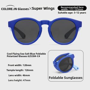 Colore.in | Childrens Polarized UV-Protection Folding Sunglasses