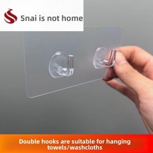 Wall-mounted Paper Towel Holder with Dual Hooks